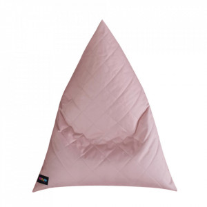 Fotoliu tip sac, material textil roz deschis, 90x90x110 cm - TP264952 - Img 3