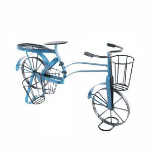 Ghiveci RETRO în formă de bicicletă, negru / albastru - TP285287 - Img 10