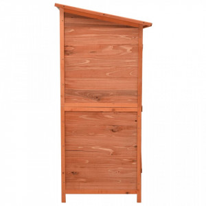 Magazie grădină pentru unelte, 136x75x160 cm, lemn masiv brad - V171451V - Img 4