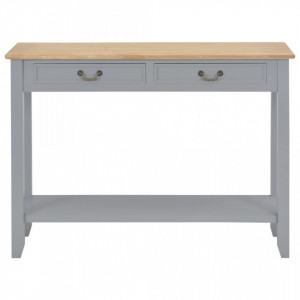 Masa consola, gri, 110 x 35 x 80 cm, lemn - V249902V - Img 3