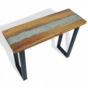 Masă consolă Lemn de tec 100 x 35 x 75 cm - V245065V - Img 4