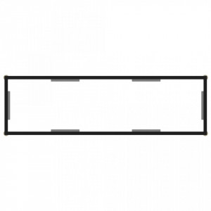 Masa consola, transparent, 120 x 35 x 75 cm, sticla securizata - V322839V - Img 4