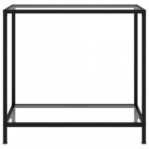 Masa consola, transparent, 80 x 35 x 75 cm, sticla securizata - V322831V - Img 2