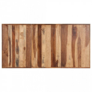 Masă de bucătărie, 160x80x75 cm, lemn masiv cu finisaj miere - V321547V - Img 4