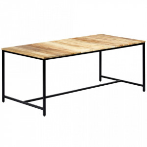 Masa de bucatarie, 180x90x75 cm, lemn masiv de mango nefinisat - V247810V