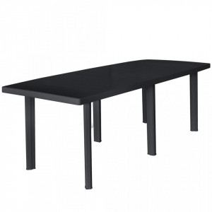 Masă de grădină, antracit, 216 x 90 x 72 cm, plastic - V45597V - Img 2