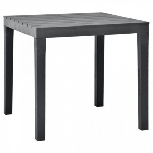 Masa de gradina cu 2 banci, antracit, plastic - V48778V - Img 3