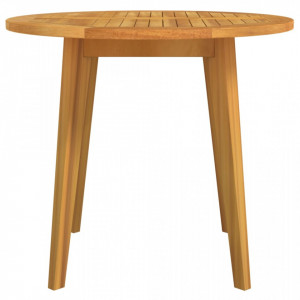 Masă de grădină, Ø85x75 cm, lemn masiv de acacia - V310299V - Img 3