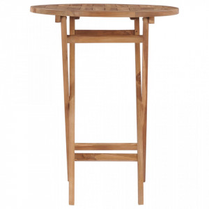 Masa de gradina pliabila, 60 cm, lemn masiv de tec - V48993V - Img 3