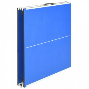 Masă de ping pong cu fileu, albastru, 152 x 76 x 66 cm - V91946V - Img 4