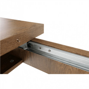 Masă extensibilă pentru dining,culoarea stejar închis, 160-203x90 cm - TP86191 - Img 7