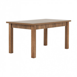 Masă extensibilă pentru dining,culoarea stejar închis, 160-203x90 cm - TP86191 - Img 12