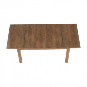 Masă extensibilă pentru dining,culoarea stejar închis, 160-203x90 cm - TP86191 - Img 14