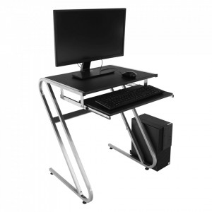 Masă PC, birou negru şi argintiu, 60 cm - TP85851 - Img 9