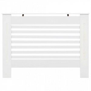 Masca pentru calorifer, alb, 112x19x81,5 cm, MDF - V284320V - Img 3