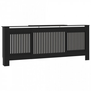 Mască pentru calorifer, negru, 205 cm, MDF - V325548V