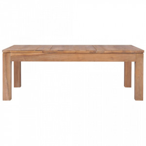 Masuta de cafea, 110x60x40 cm, lemn de tec cu finisaj natural - V246955V - Img 4