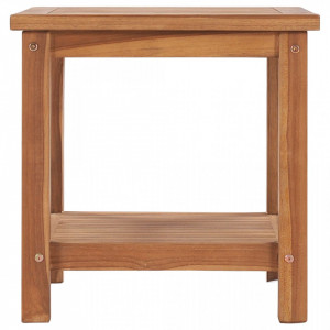 Masuta de cafea, 45 x 45 x 45 cm, lemn masiv de tec - V48979V - Img 2