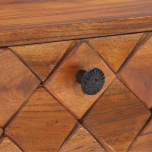 Masuta de cafea, 68 x 68 x 38 cm, lemn masiv de acacia - V288089V - Img 3
