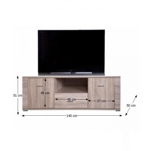 Măsuţă, masă, comodă TV, sonoma - TP62669 - Img 2