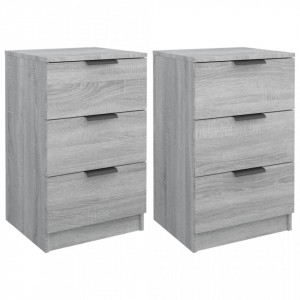 Noptiere, 2 buc., sonoma gri, 40x36x65 cm - V817054V