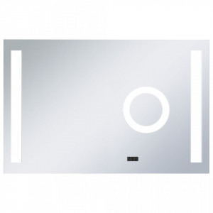 Oglinda cu LED de perete de baie cu senzor tactil, 100x60 cm - V144743V - Img 2