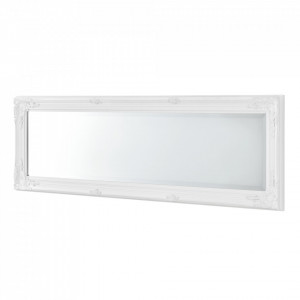 Oglinda de perete, 132 x 42 x 3,5 cm, lemn, alb - P70635185 - Img 4