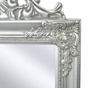 Oglinda verticala in stil baroc 160 x 40 cm argintiu - V243693V - Img 4