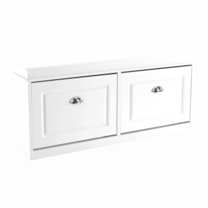 Pantofar, 2 compartimente, alb, 104x47,5x24 cm - TP257689 - Img 1