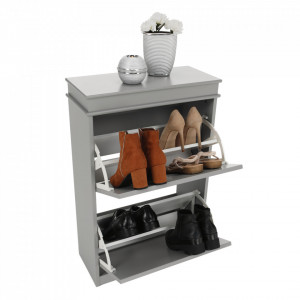 Pantofar, 2 compartimente, gri, 53x82x24 cm - TP289129 - Img 15