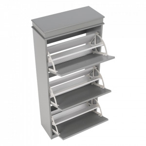Pantofar, 3 compartimente, gri, 53x117x24 cm - TP289131 - Img 14