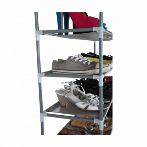 Pantofar cu rafturi, gri, 100x175x27 cm - TP263397 - Img 4