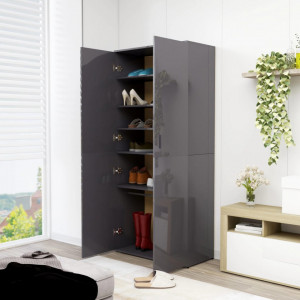 Pantofar, gri extralucios, 80 x 39 x 178 cm, PAL - V802866V - Img 3