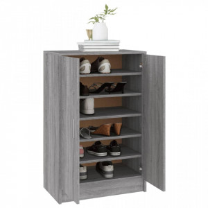 Pantofar, gri sonoma, 60x35x92 cm, lemn prelucrat - V816012V - Img 4