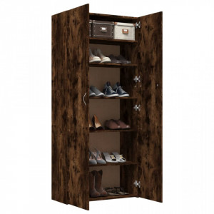 Pantofar, stejar fumuriu, 80x35,5x180 cm, lemn prelucrat - V815276V - Img 4