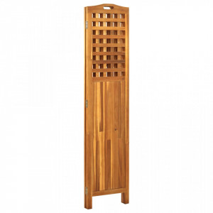 Paravan de cameră cu 3 panouri, 121x2x170 cm, lemn masiv acacia - V311878V - Img 4
