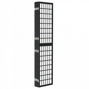 Paravan pliabil cu 6 panouri, stil japonez, negru, 240x170 cm - V352082V - Img 4