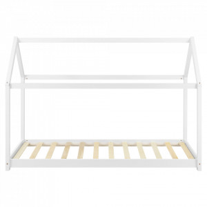 Pat copii cu saltea 70 x 140 cm, 50 Kg, alb - P71474517 - Img 3