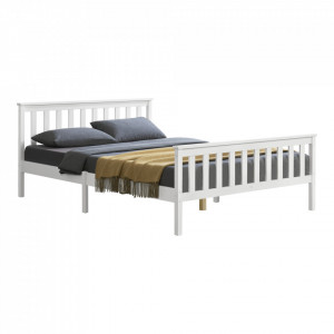 Pat lemn dublu, 209 x148 x 80 cm, culoarea lemnului, 150 Kg, fara saltea - P72021424 - Img 2