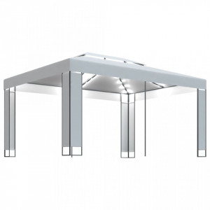 Pavilion cu șir de lumini LED, alb, 3x4 m - V3070301V