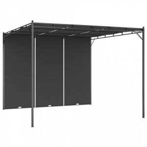 Pavilion de grădină cu perdea laterală, antracit, 3x3x2,25 m - V47995V - Img 2