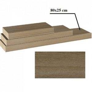 Poliţă 80x25 din MDF, stejar - TP194020 - Img 1