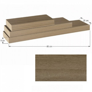 Poliţă 80x25 din MDF, stejar - TP194020 - Img 2