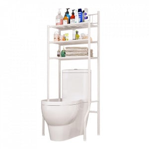 Raft deasupra toaletei, alb, 61x37x151 cm - TP315111 - Img 1