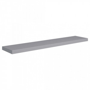 Rafturi de perete suspendate, 2 buc., gri, 120x23,5x3,8 cm, MDF - V323863V - Img 4