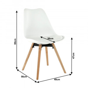 Scaun, alb/fag - TP228401 - Img 13