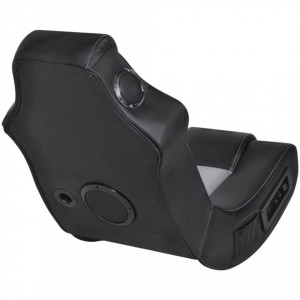 Scaun balansoar muzical, negru si gri, piele ecologica - V241960V - Img 4