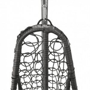Scaun balansoar suspendabil, leagăn agăţat, gri, 105x105x195 cm - TP286353 - Img 9