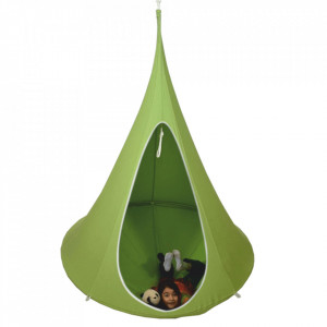 Scaun balansoar suspendabil, leagăn agăţat, verde, 150x150x150 cm - TP262377