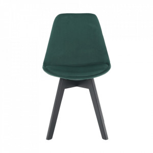 Scaun, catifea Velvet smarald/ negru - TP284345 - Img 6